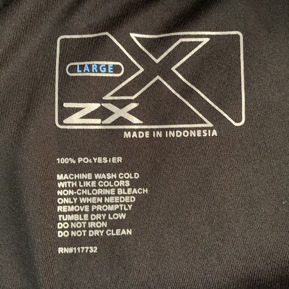 ZeroXposure black long john set. Size Large. Long sleeves. Elastic waistband. - Picture 7 of 7